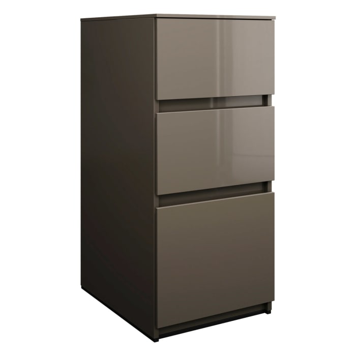 burgbad Lin20 Unterschrank 40 cm, 1 Auszug, 2 Schubladen