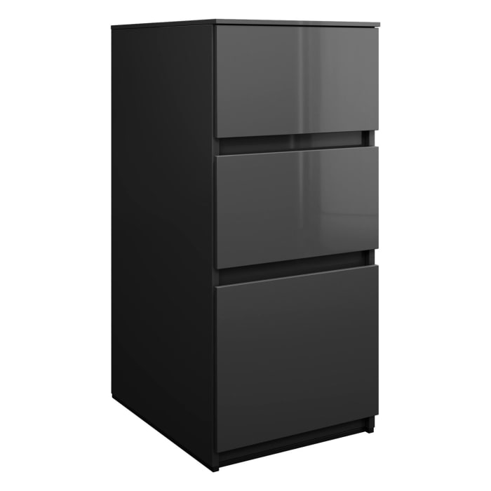 burgbad Lin20 Unterschrank 40 cm, 1 Auszug, 2 Schubladen