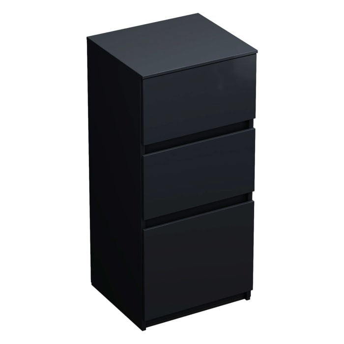 burgbad Lin20 Unterschrank 40 cm, 1 Auszug, 2 Schubladen