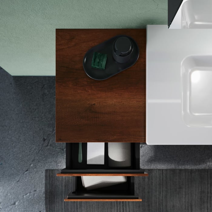 burgbad Lin20 Unterschrank 40 cm, 1 Auszug, 1 Schublade