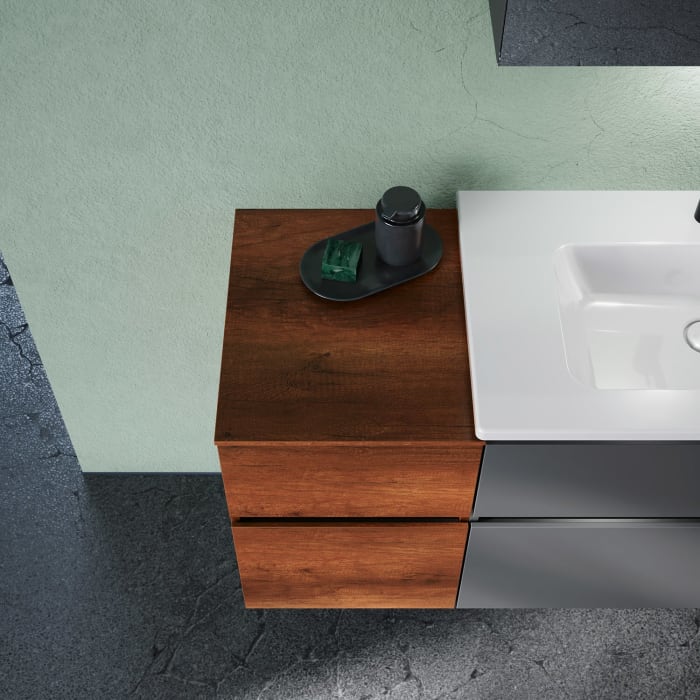 burgbad Lin20 Unterschrank 40 cm, 1 Auszug, 1 Schublade