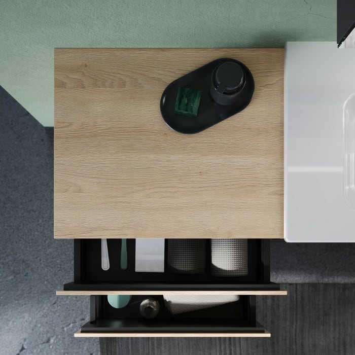 burgbad Lin20 Unterschrank 60 cm, 1 Auszug, 1 Schublade