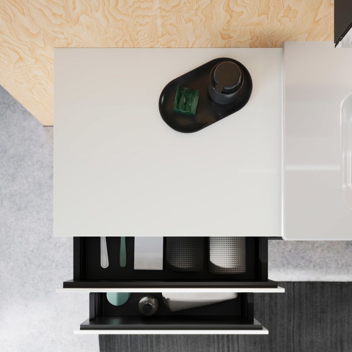 burgbad Lin20 Unterschrank 60 cm, 1 Auszug, 1 Schublade