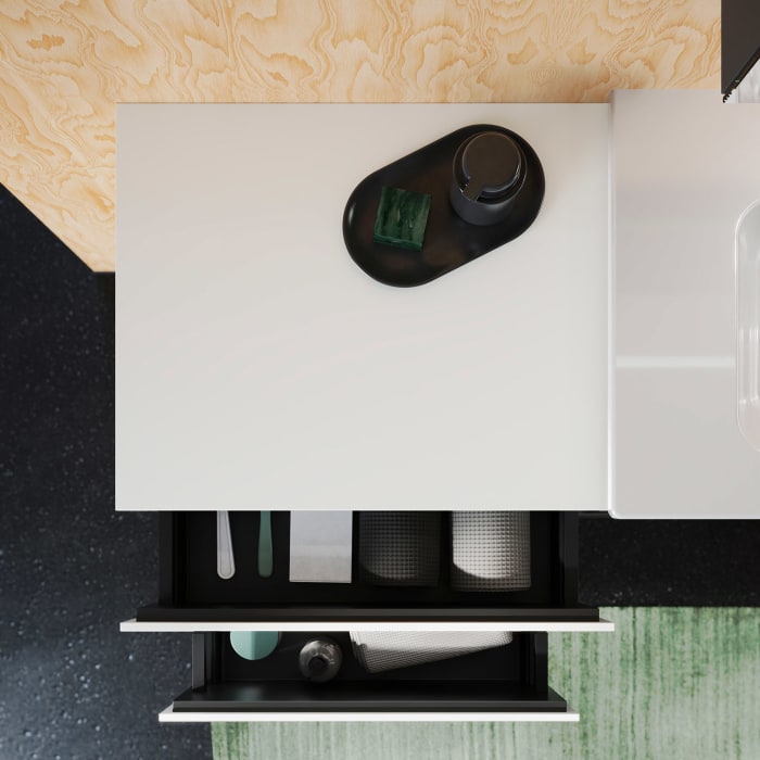 burgbad Lin20 Unterschrank 60 cm, 1 Auszug, 1 Schublade