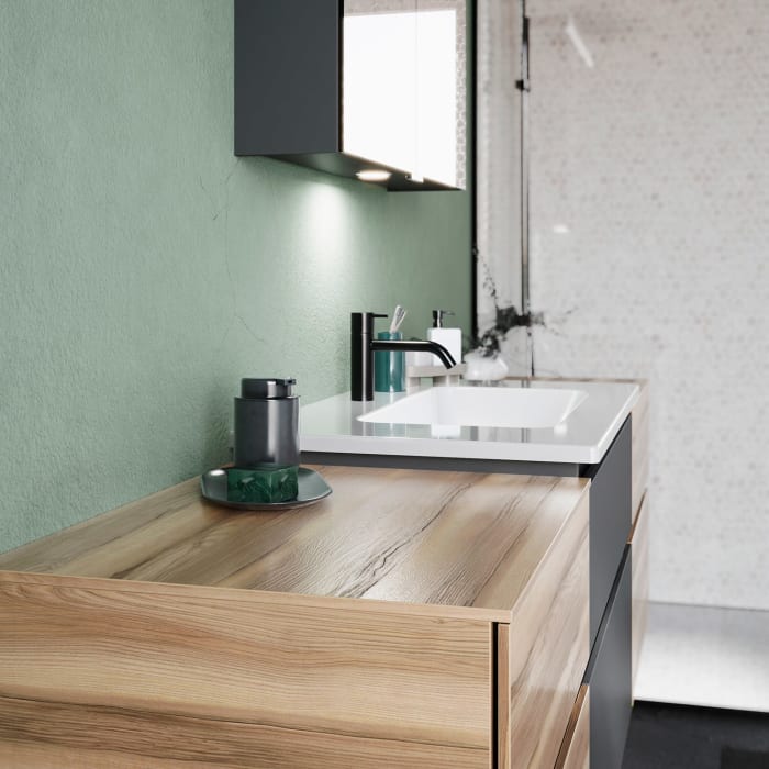 burgbad Lin20 Unterschrank 60 cm, 1 Auszug, 1 Schublade