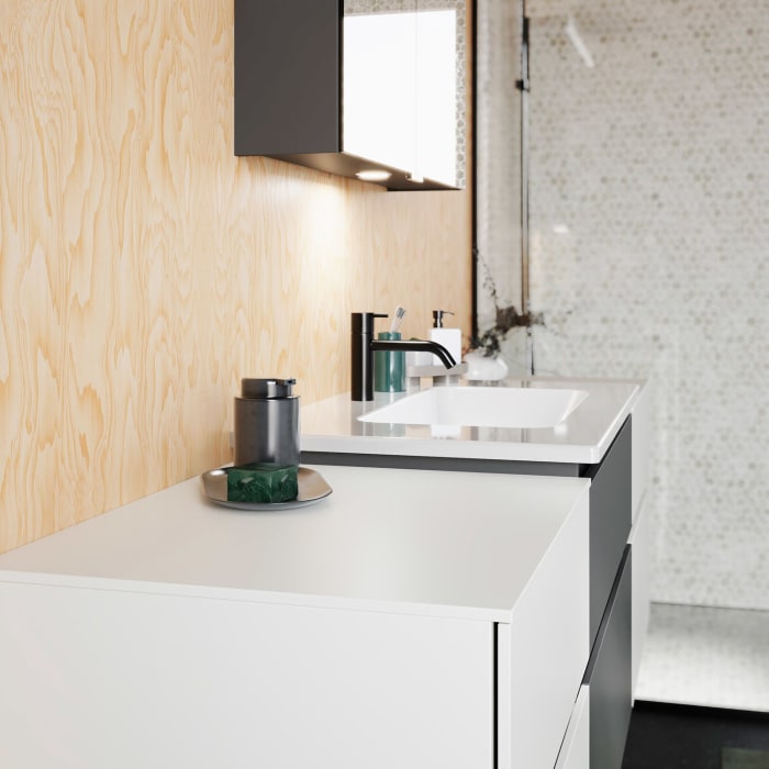 burgbad Lin20 Unterschrank 60 cm, 1 Auszug, 1 Schublade