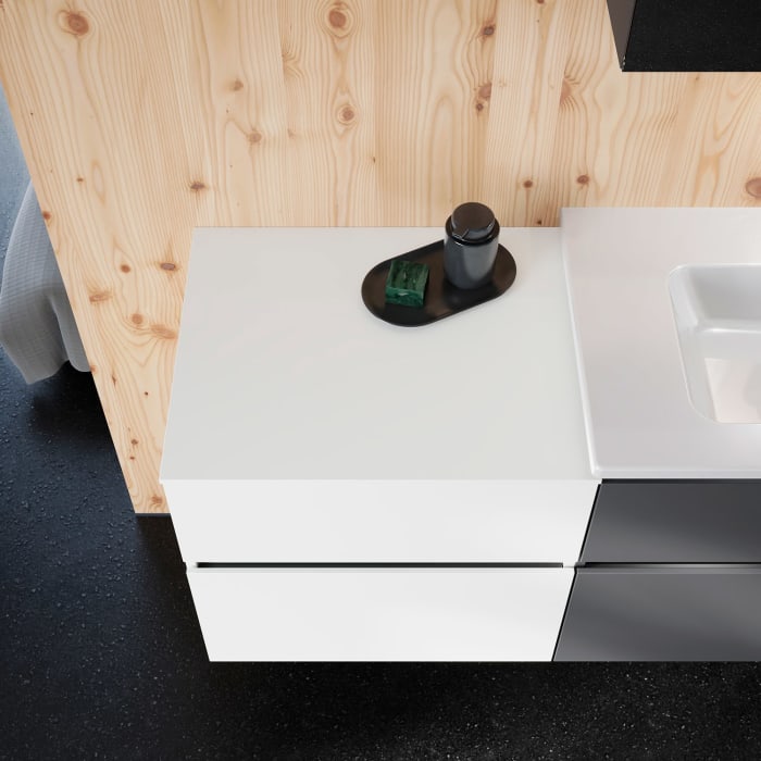 burgbad Lin20 Unterschrank 60 cm, 1 Auszug, 1 Schublade