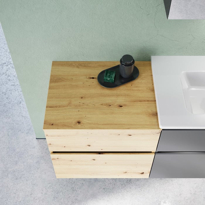 burgbad Lin20 Unterschrank 60 cm, 1 Auszug, 1 Schublade