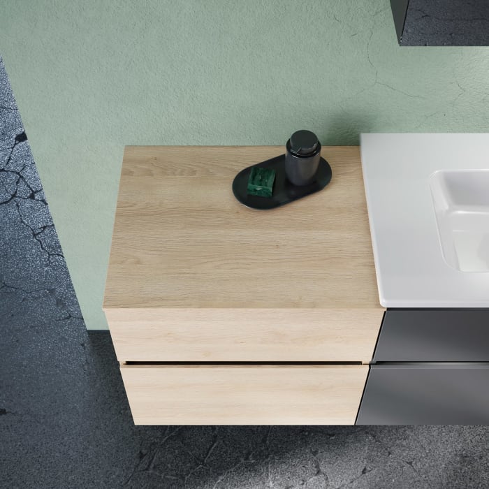 burgbad Lin20 Unterschrank 60 cm, 1 Auszug, 1 Schublade