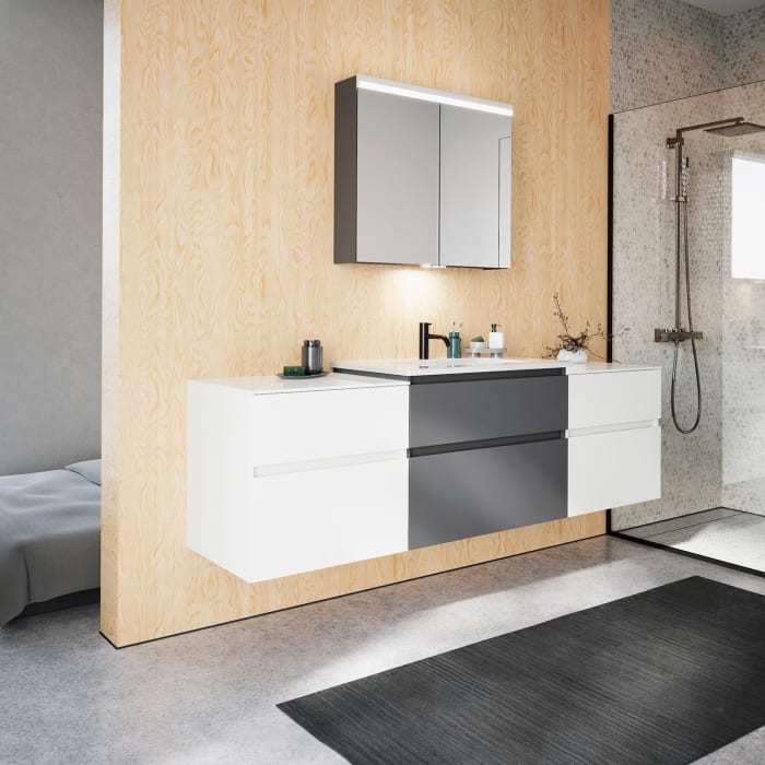 burgbad Lin20 Unterschrank 60 cm, 1 Auszug, 1 Schublade