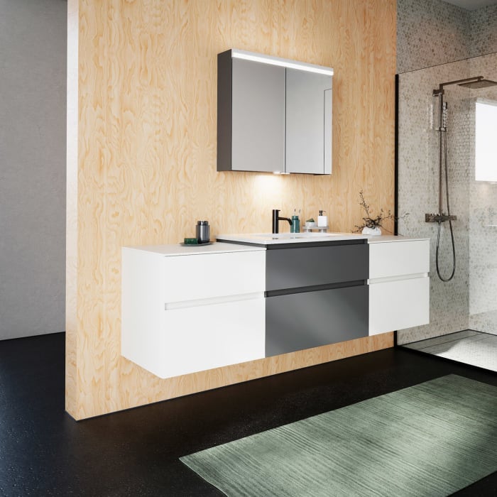 burgbad Lin20 Unterschrank 60 cm, 1 Auszug, 1 Schublade