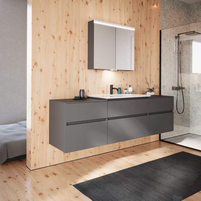 burgbad Lin20 Unterschrank 60 cm, 1 Auszug, 1 Schublade