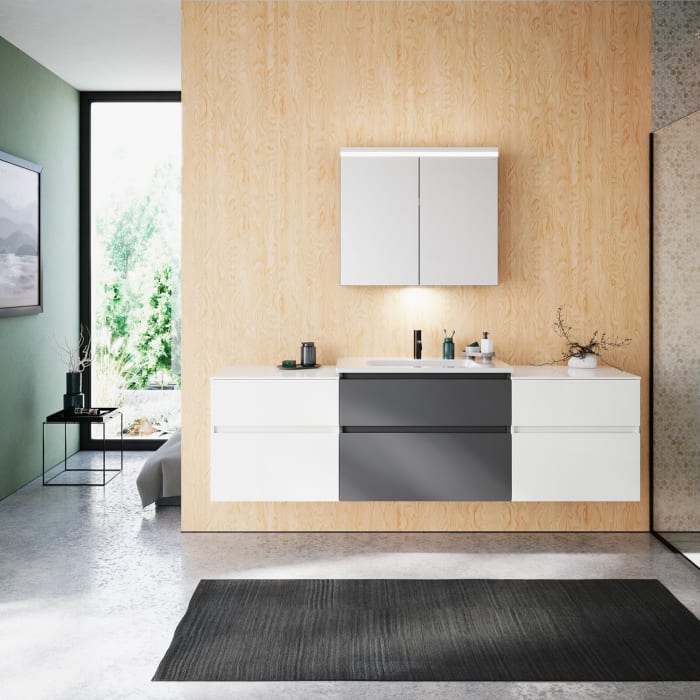 burgbad Lin20 Unterschrank 60 cm, 1 Auszug, 1 Schublade