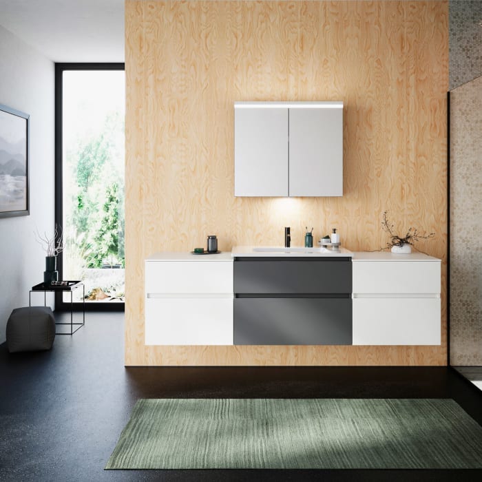 burgbad Lin20 Unterschrank 60 cm, 1 Auszug, 1 Schublade