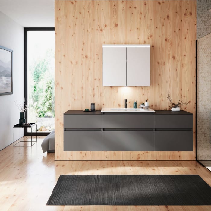 burgbad Lin20 Unterschrank 60 cm, 1 Auszug, 1 Schublade