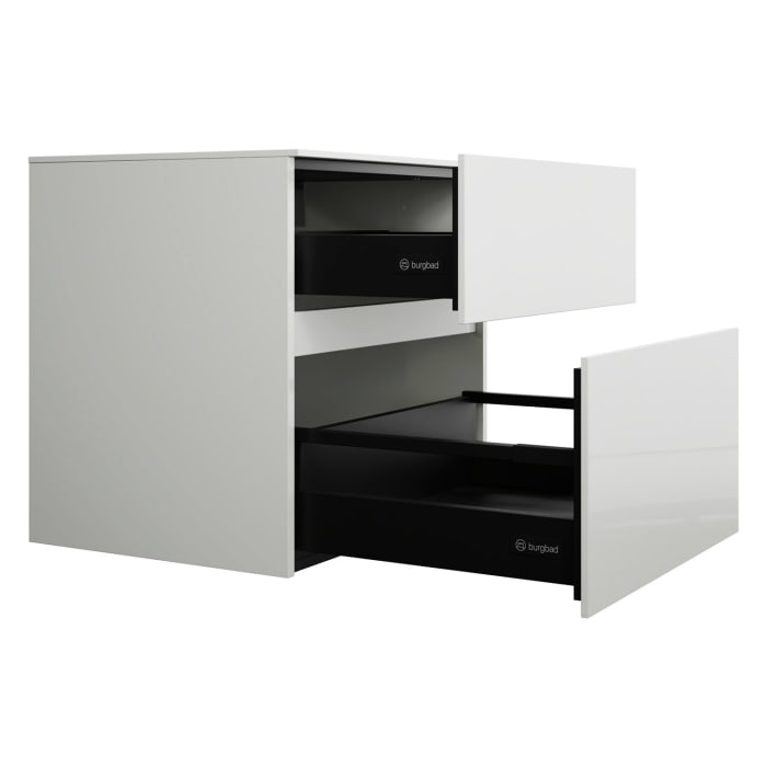 burgbad Lin20 Unterschrank 60 cm, 1 Auszug, 1 Schublade