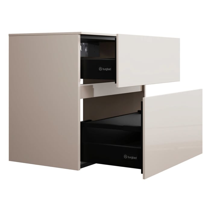 burgbad Lin20 Unterschrank 60 cm, 1 Auszug, 1 Schublade