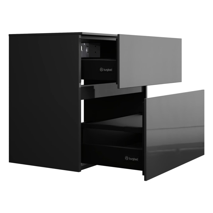 burgbad Lin20 Unterschrank 60 cm, 1 Auszug, 1 Schublade