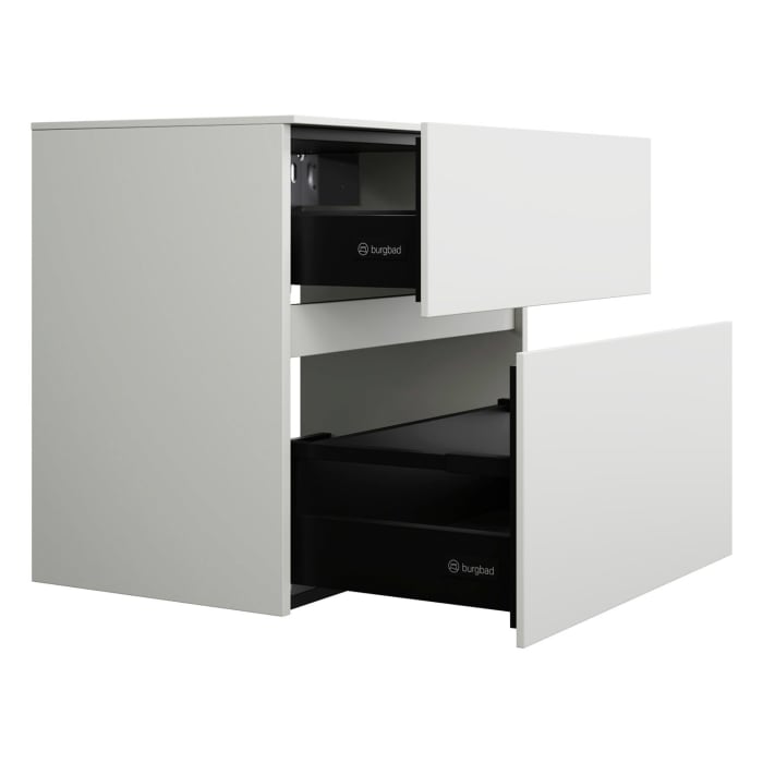 burgbad Lin20 Unterschrank 60 cm, 1 Auszug, 1 Schublade