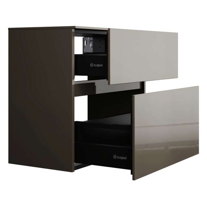 burgbad Lin20 Unterschrank 60 cm, 1 Auszug, 1 Schublade