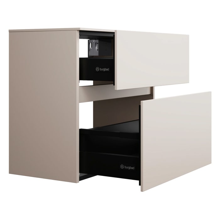 burgbad Lin20 Unterschrank 60 cm, 1 Auszug, 1 Schublade