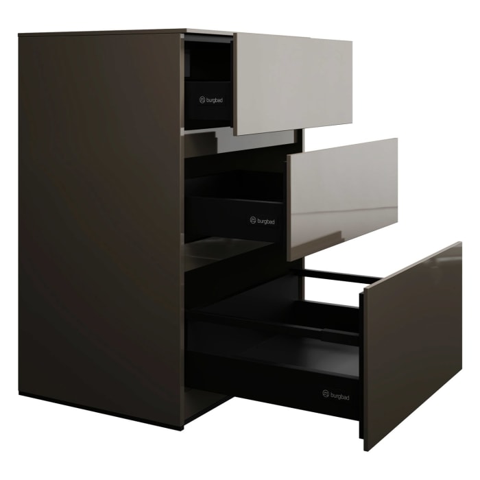 burgbad Lin20 Unterschrank 60 cm, 1 Auszug, 2 Schubladen