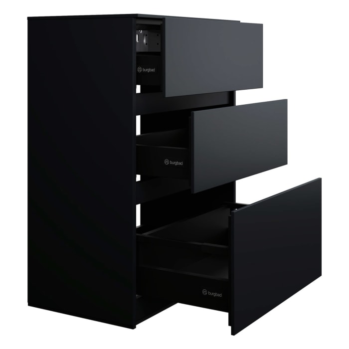 burgbad Lin20 Unterschrank 60 cm, 1 Auszug, 2 Schubladen