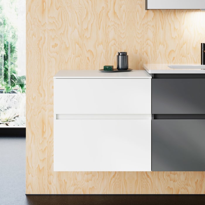 burgbad Lin20 Unterschrank 60 cm, 1 Auszug, 1 Schublade