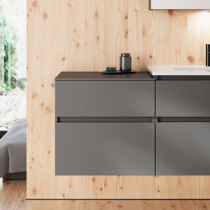 burgbad Lin20 Unterschrank 60 cm, 1 Auszug, 1 Schublade