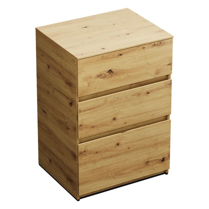 burgbad Lin20 Unterschrank 60 cm, 1 Auszug, 2 Schubladen