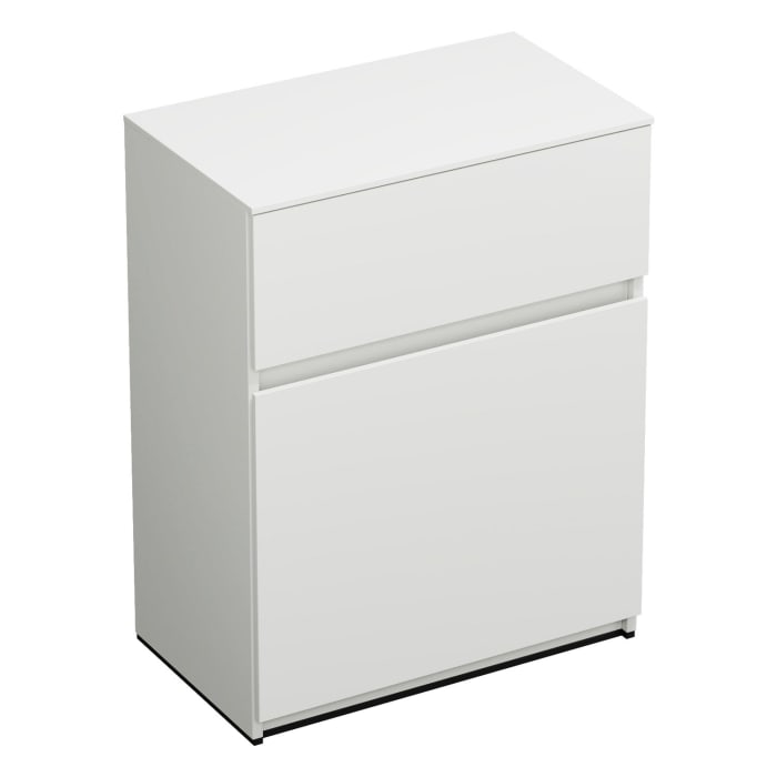 burgbad Lin20 Unterschrank 60 cm, 1 Auszug, 1 Schublade