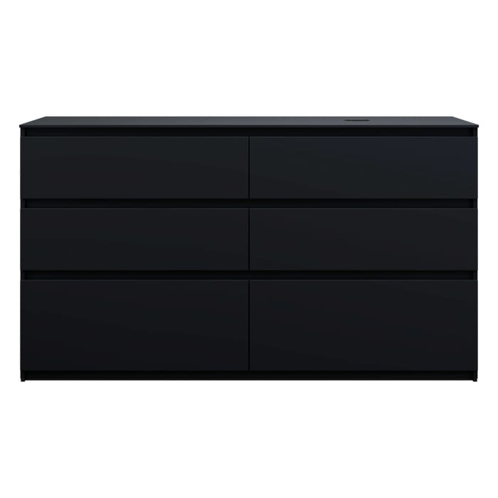 burgbad Lin20 Waschtischunterschrank mit Konsolenplatte 160 cm, 6 Auszüge, Beckenausschnitt rechts