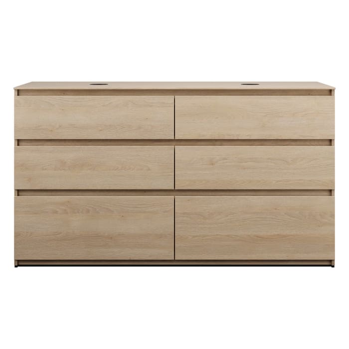 burgbad Lin20 Waschtischunterschrank mit Konsolenplatte 160 cm, 6 Auszüge, Beckenausschnitt links und rechts