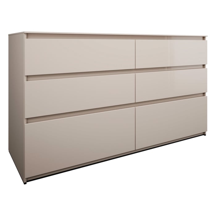 burgbad Lin20 Waschtischunterschrank mit Konsolenplatte 160 cm, 6 Auszüge, Beckenausschnitt rechts