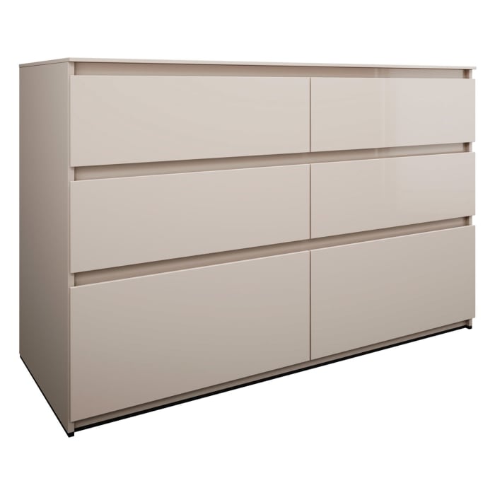 burgbad Lin20 Waschtischunterschrank mit Konsolenplatte 140 cm, 6 Auszüge, Beckenausschnitt links und rechts