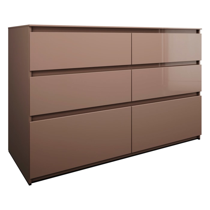 burgbad Lin20 Waschtischunterschrank mit Konsolenplatte 140 cm, 6 Auszüge, Beckenausschnitt links und rechts