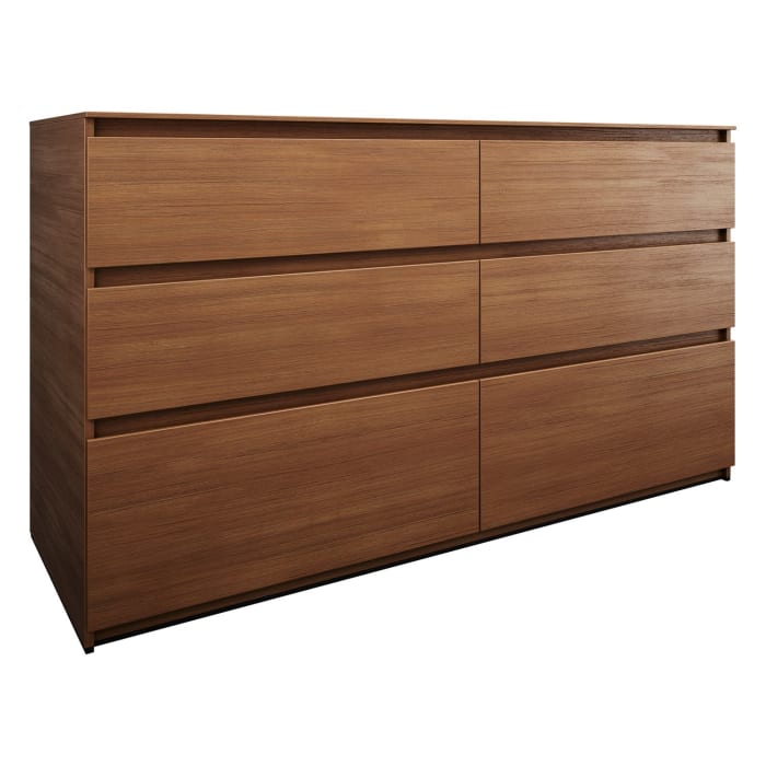 burgbad Lin20 Waschtischunterschrank mit Konsolenplatte 160 cm, 6 Auszüge, Beckenausschnitt links und rechts