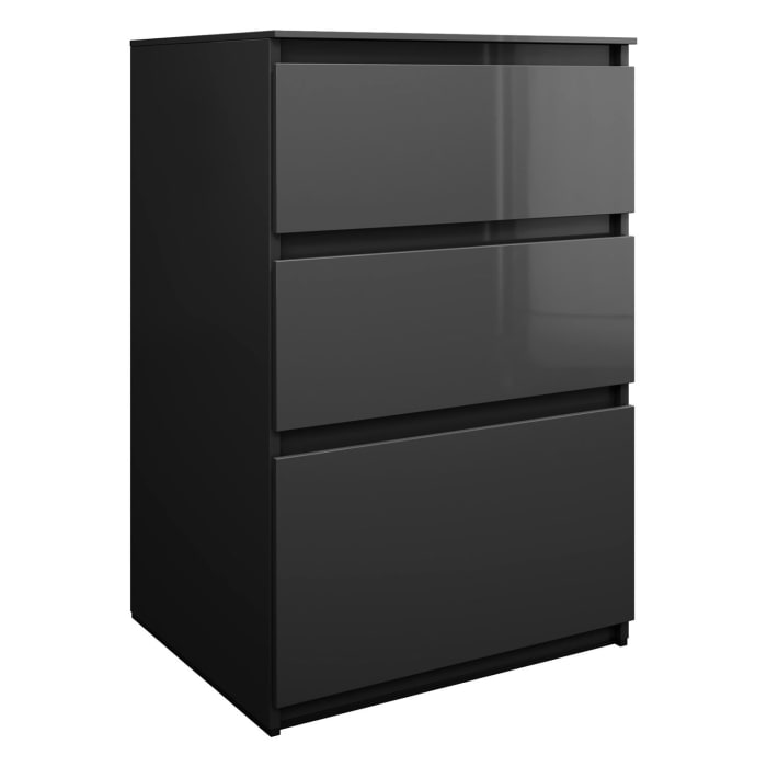 burgbad Lin20 Waschtischunterschrank mit Konsolenplatte 60 cm, 3 Auszüge, Beckenausschnitt mittig