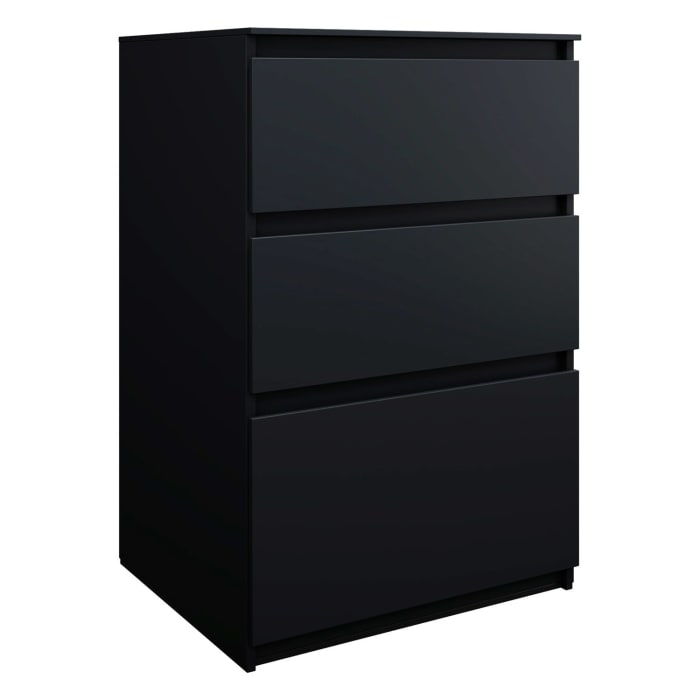 burgbad Lin20 Waschtischunterschrank mit Konsolenplatte 60 cm, 3 Auszüge, Beckenausschnitt mittig