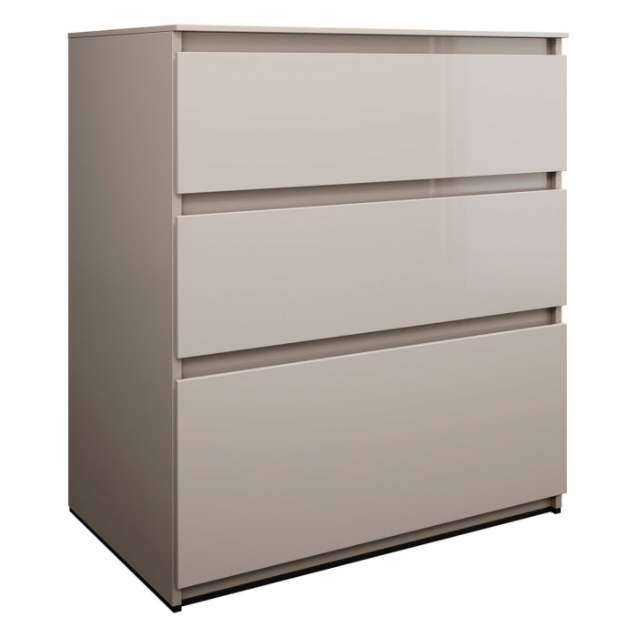 burgbad Lin20 Waschtischunterschrank mit Konsolenplatte 80 cm, 3 Auszüge, Beckenausschnitt mittig