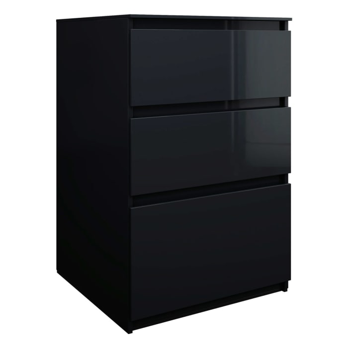 burgbad Lin20 Waschtischunterschrank mit Konsolenplatte 60 cm, 3 Auszüge, Beckenausschnitt mittig