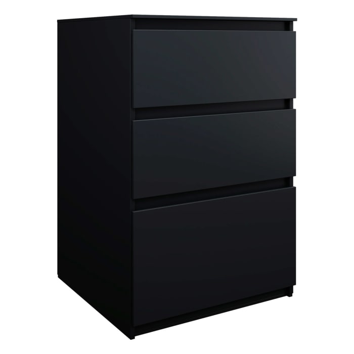 burgbad Lin20 Waschtischunterschrank mit Konsolenplatte 60 cm, 3 Auszüge, Beckenausschnitt mittig