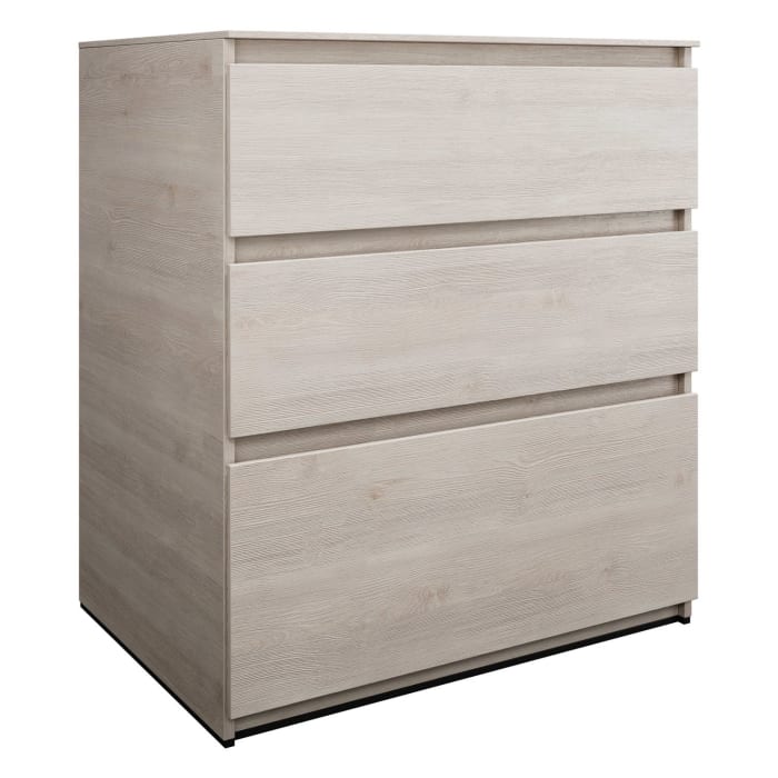 burgbad Lin20 Waschtischunterschrank mit Konsolenplatte 80 cm, 3 Auszüge, Beckenausschnitt mittig