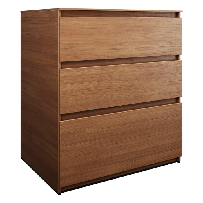 burgbad Lin20 Waschtischunterschrank mit Konsolenplatte 80 cm, 3 Auszüge, Beckenausschnitt mittig