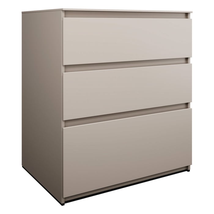 burgbad Lin20 Waschtischunterschrank mit Konsolenplatte 80 cm, 3 Auszüge, Beckenausschnitt mittig