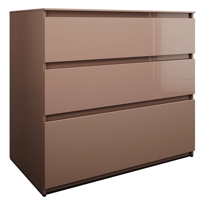 burgbad Lin20 Waschtischunterschrank mit Konsolenplatte 100 cm, 3 Auszüge, Beckenausschnitt mittig