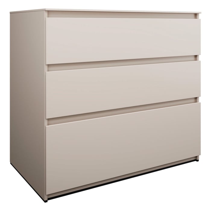 burgbad Lin20 Waschtischunterschrank mit Konsolenplatte 100 cm, 3 Auszüge, Beckenausschnitt mittig