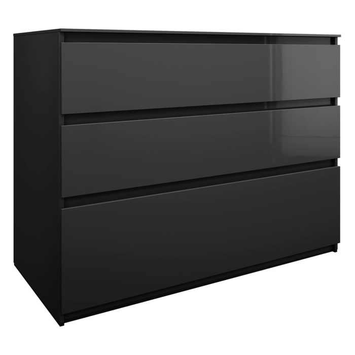 burgbad Lin20 Waschtischunterschrank mit Konsolenplatte 120 cm, 3 Auszüge, Beckenausschnitt mittig