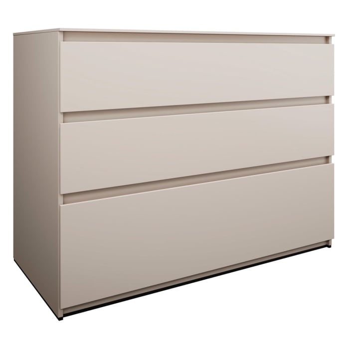 burgbad Lin20 Waschtischunterschrank mit Konsolenplatte 120 cm, 3 Auszüge, Beckenausschnitt mittig