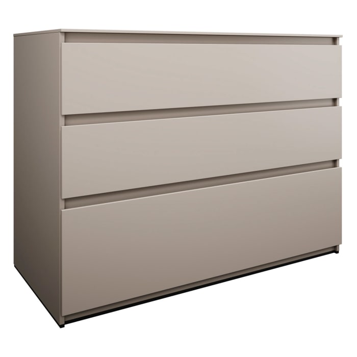 burgbad Lin20 Waschtischunterschrank mit Konsolenplatte 120 cm, 3 Auszüge, Beckenausschnitt mittig